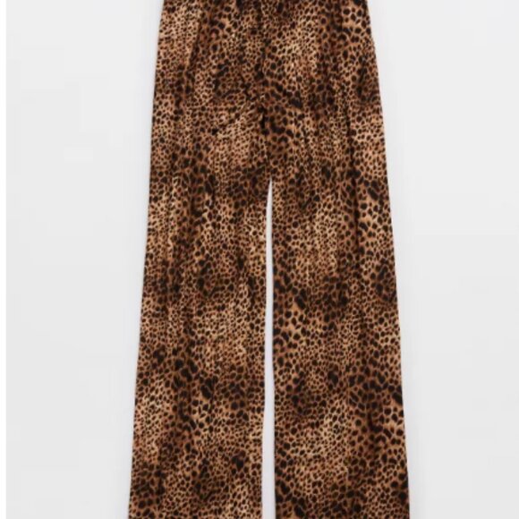 NWT Aerie Real Soft® Rib Trouser PJ, Sz L - Picture 3 of 5